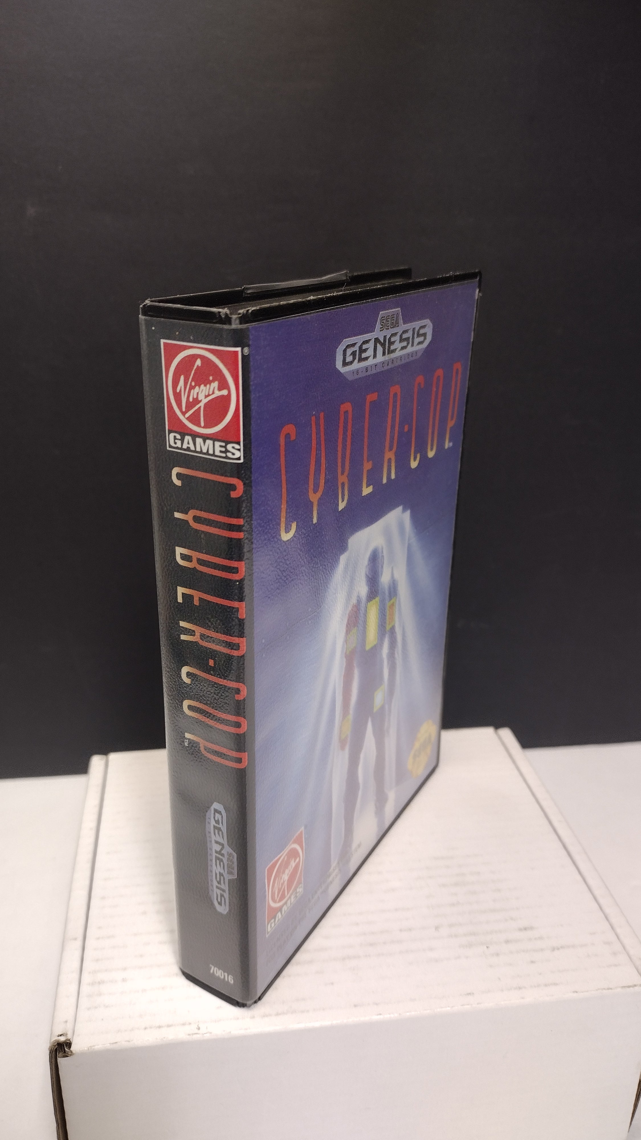 Sega Genesis Cyber Cop Original Hard Shell Case ONLY (No Game / No Manual)