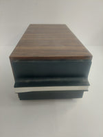 Kenmark Faux Walnut Wood Cassette Tape Storage Case