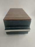 Kenmark Faux Walnut Wood Cassette Tape Storage Case