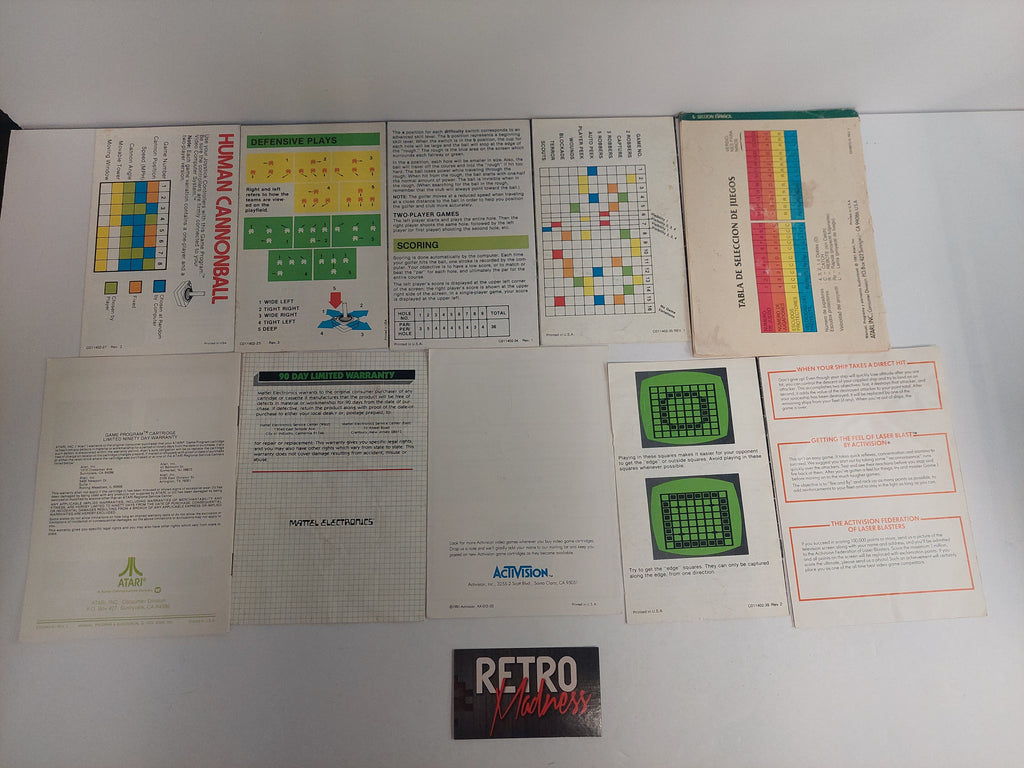 Atari 2600 Manual Instruction Booklet Lot D