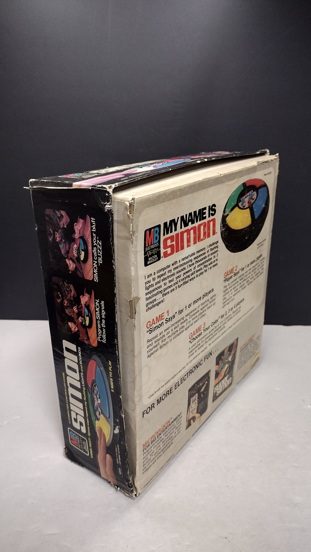 Vintage 1978 Milton Bradley Simon Electronic Memory Game (Complete with Box - Tested & Working)