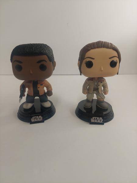 Funko Pop Star Wars Finn #59 and Rey #161 Lot