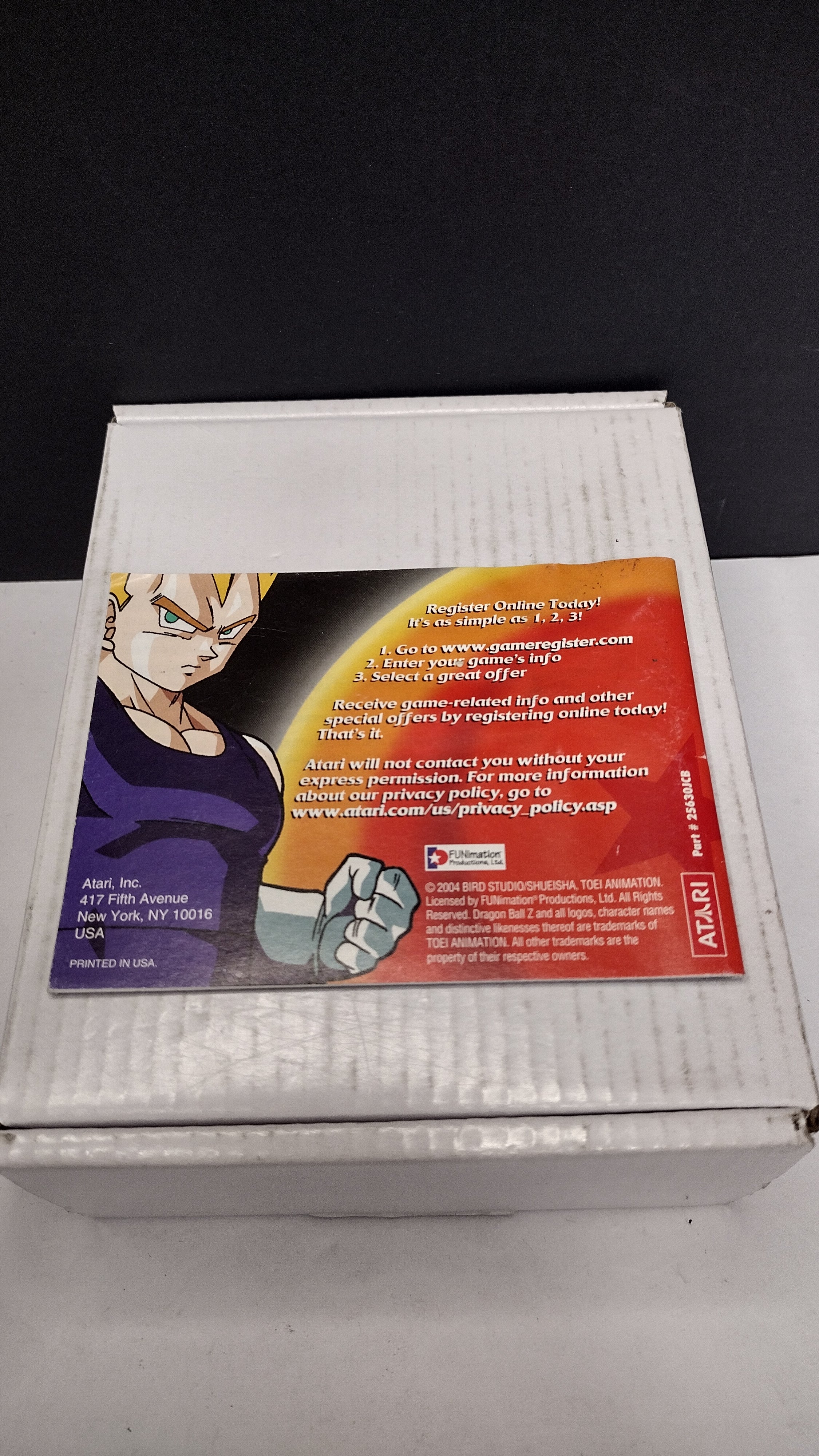 Vintage 2004 Atari Dragon Ball Z: Buu's Fury Game Boy Advance (Manual Only - Great Condition)