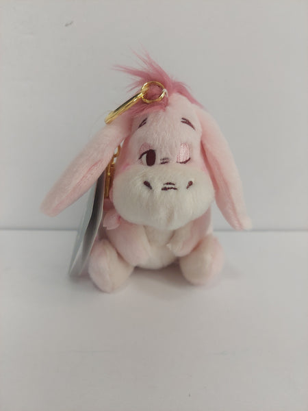 Disney Store Japan Pink Eeyore Winnie the Pooh 5 in. Plush Keychain with Tag