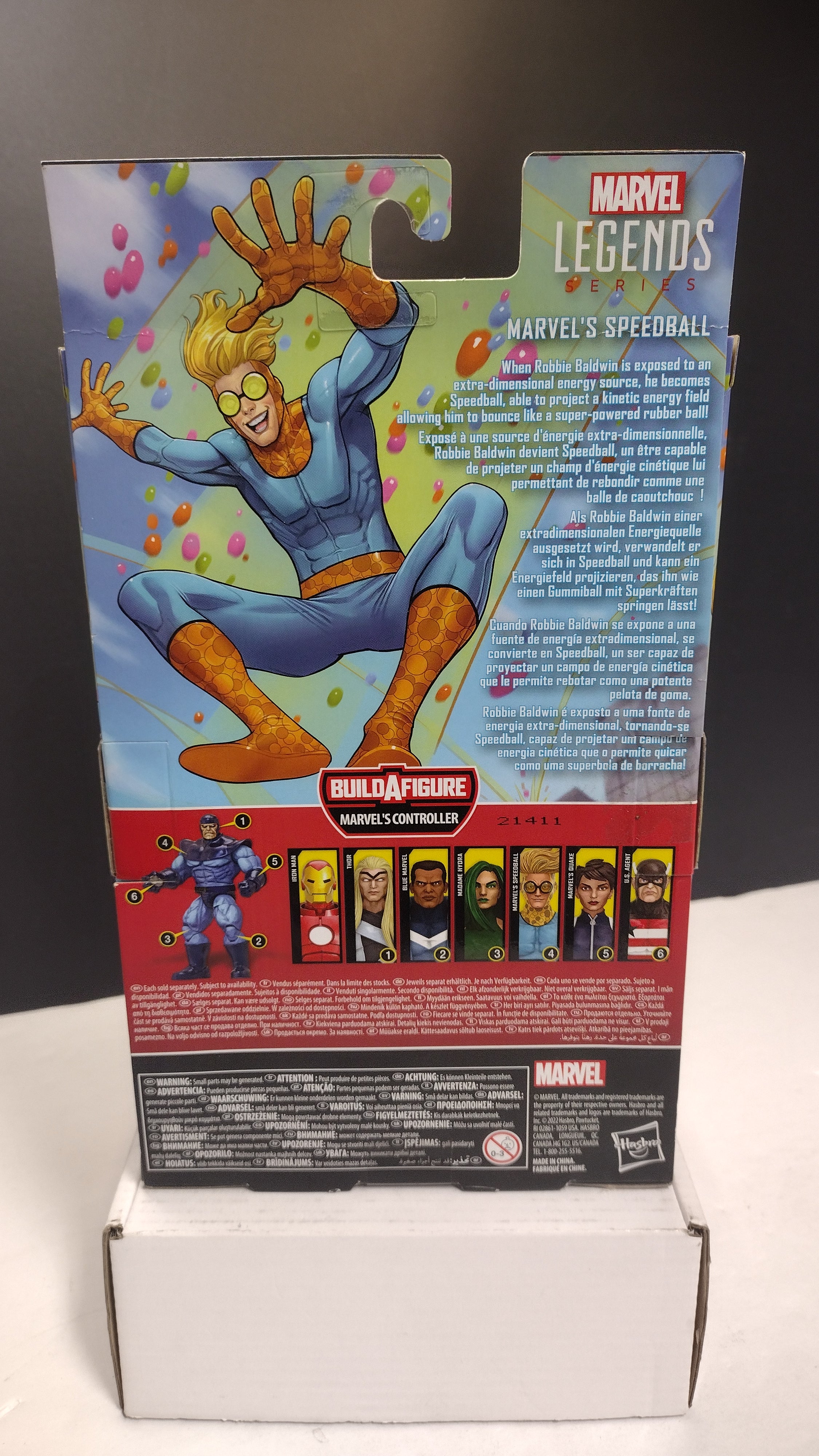 Hasbro Marvel Legends Series Marvel's Speedball 6-Inch Action Figure (Open Box / Missing BAF)