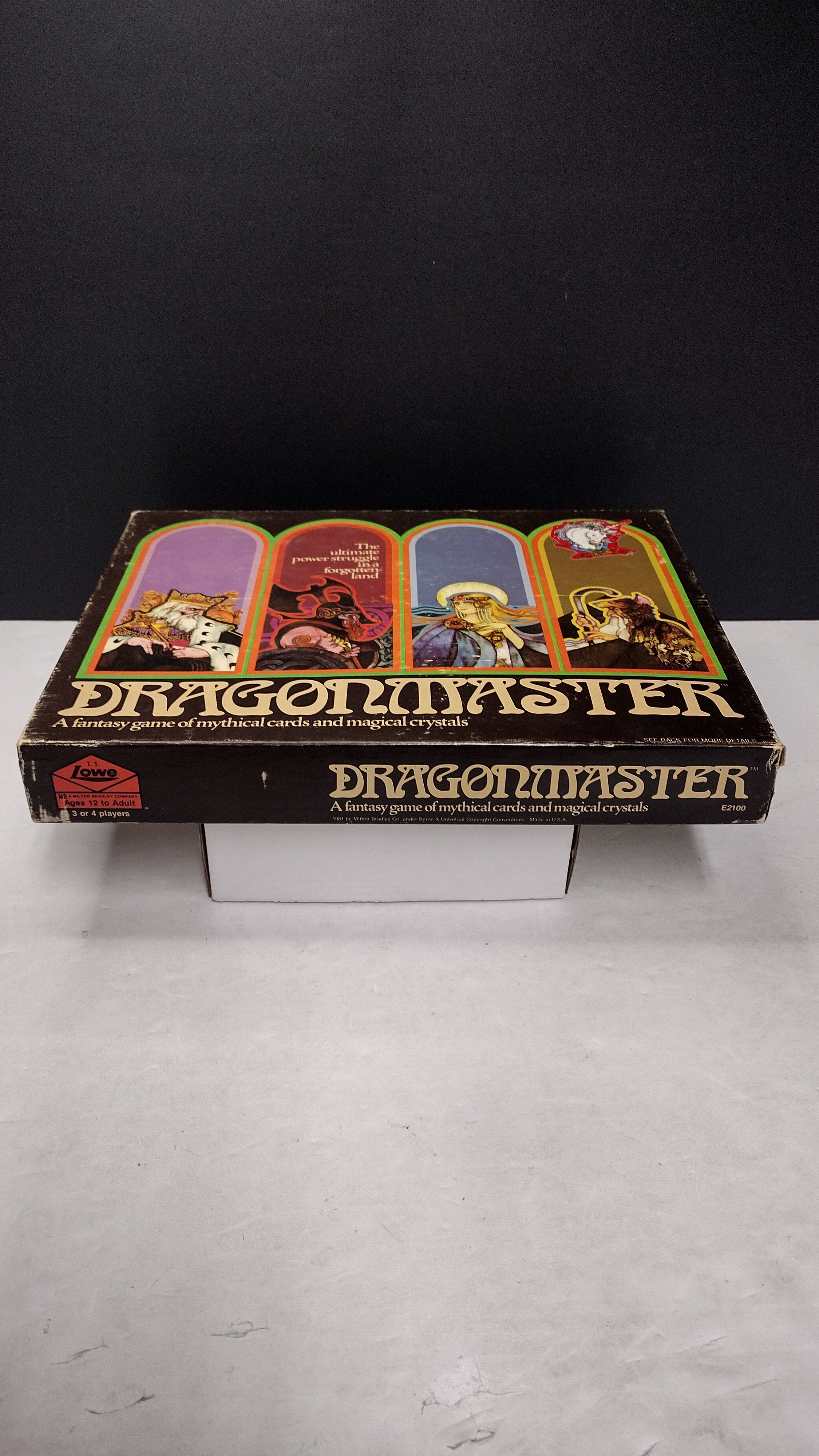 Vintage 1981 Milton Bradley E.S. Lowe Dragonmaster Card Game (100% Complete with Crystals & Manual)