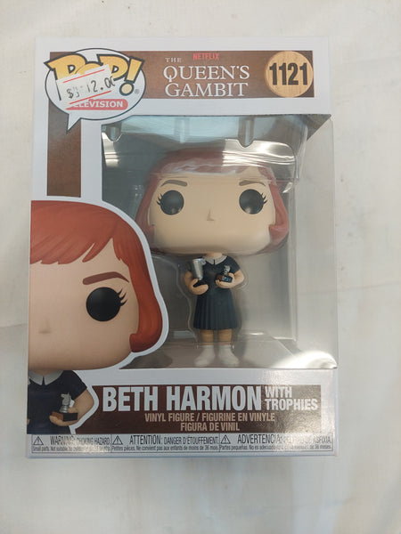 Funko Pop Beth Harmon with Trophies 1121 The Queen's Gambit Vinyl Figure