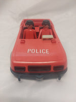 Vintage 1976 Geobra Playmobil Police Car with Figures