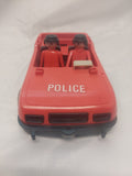 Vintage 1976 Geobra Playmobil Police Car with Figures