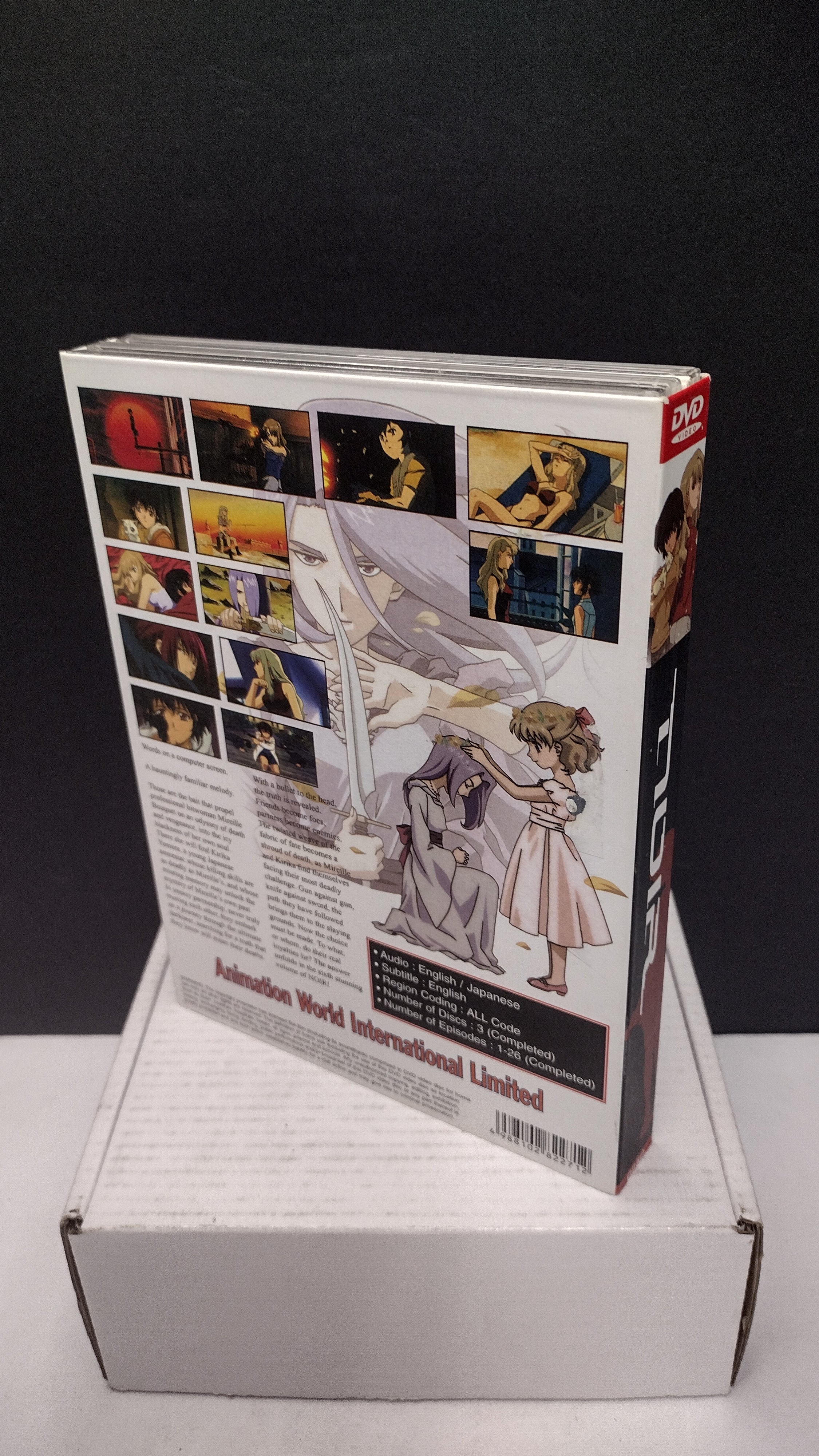 Noir: The Complete Collection Anime Box Set (3-Disc Set - 26 Complete Episodes, Pre-Owned)