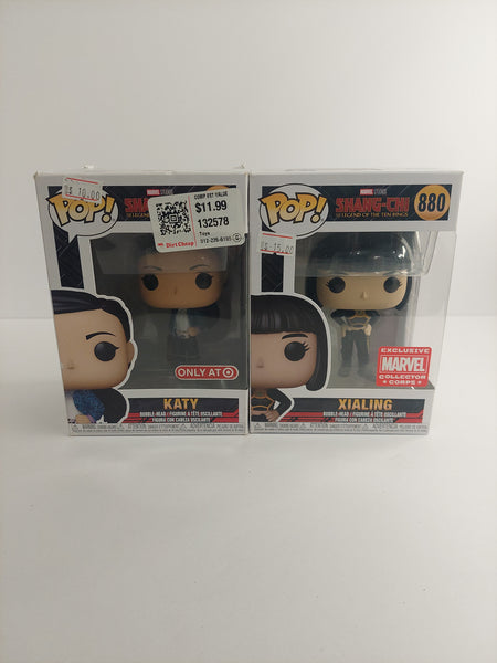 Funko Pop Marvel Shang-Chi Katy 852 and Xialing 880 Lot