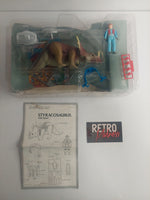 Vintage 1987 Dino-Riders Styracosaurus with Turret Heroic DineRider