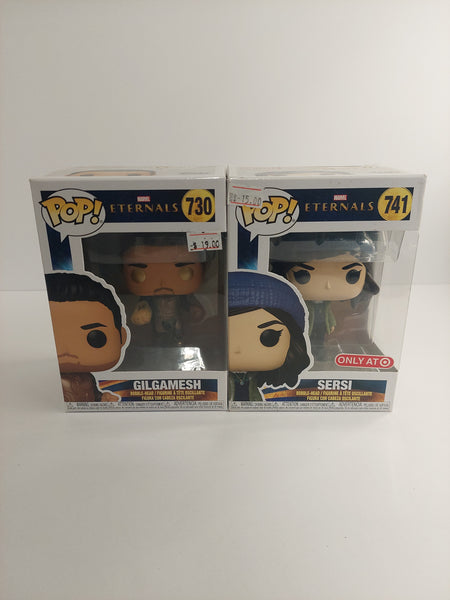 Funko Pop Marvel Etenals Gilgamesh 730 and Sersi 741 Lot