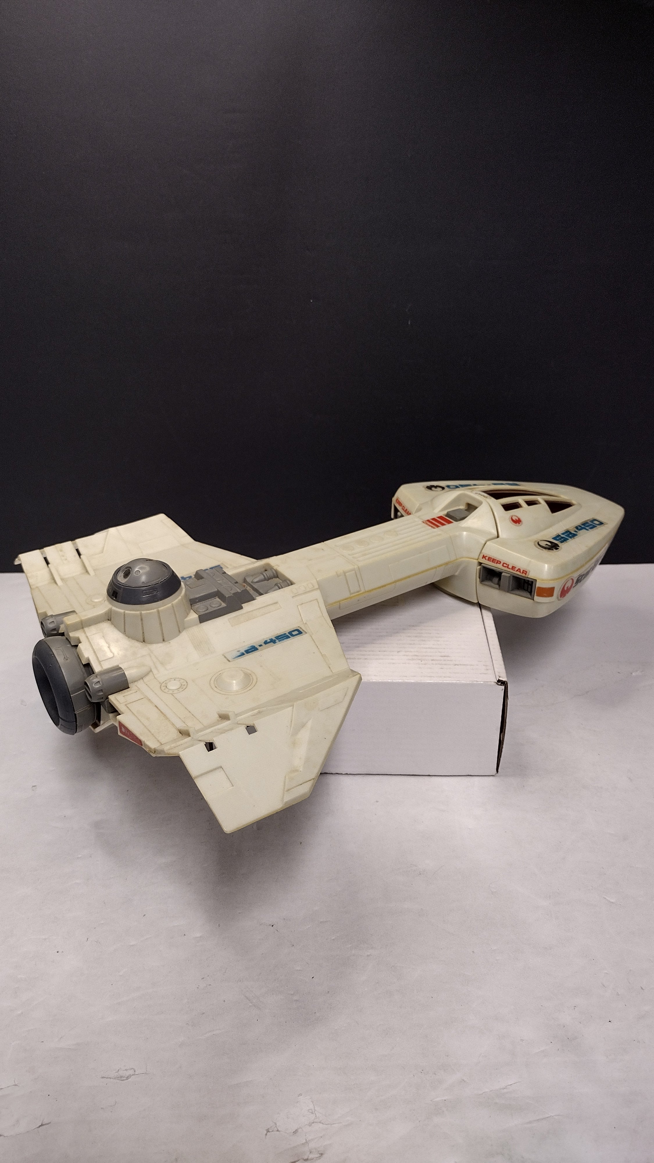 Vintage 1978 Milton Bradley Electronic Star Bird Command Space Ship (Tested & Working - Missing Wing Fins)