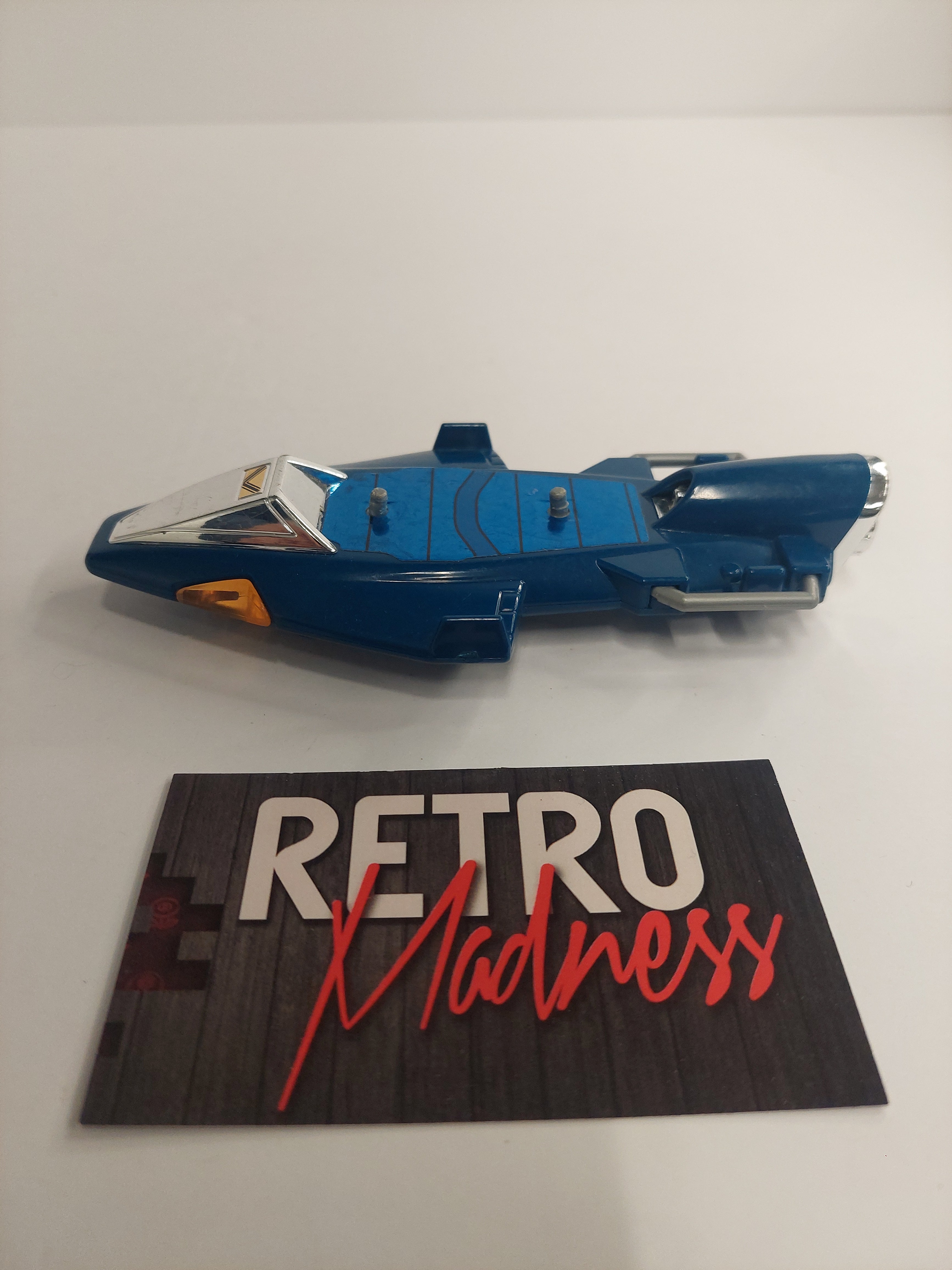 Vintage 1997 Denji Sentai Mega Ranger Cyber Slider Mega Blue Ranger