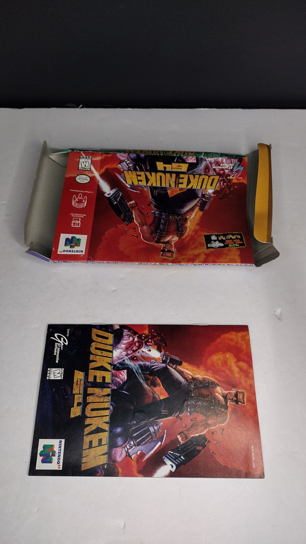 Duke Nukem 64: Nintendo 64 Authentic Box & Manual ONLY