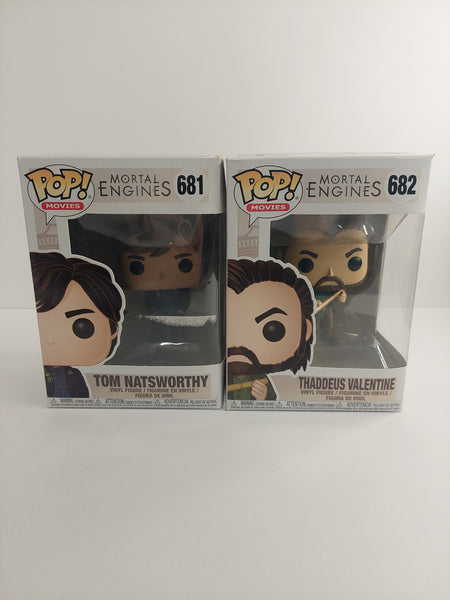 Funko Pop Mortal Engines Tom Natsworthy 681 and Thaddeus Valentine 682 Lot