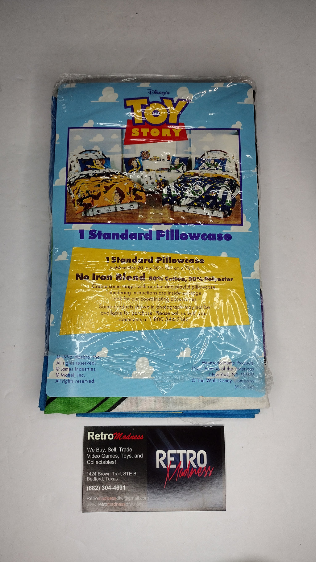 Vintage 1995 Toy Story Standard Pillowcase – Woody & Buzz