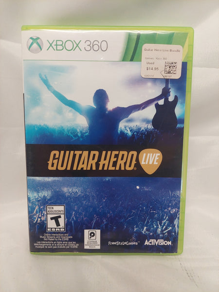 Xbox 360 Guitar Hero Live No Manual