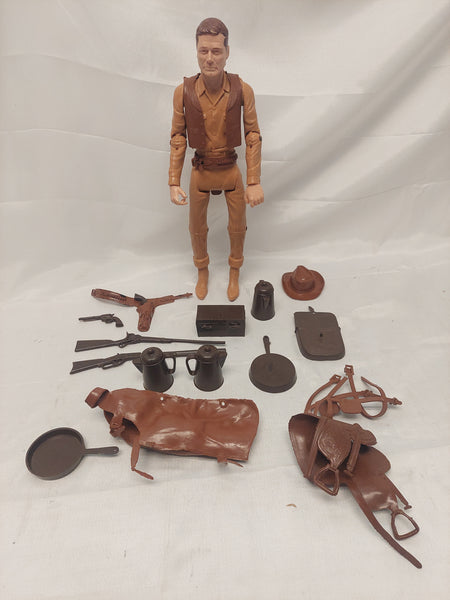 Vintage Marx Cowboy Johnny West 12" Figure with Accessories