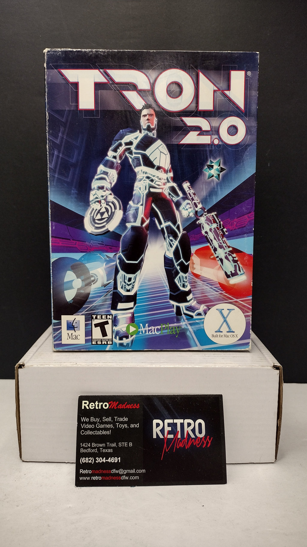 Vintage 2004 MacSoft Tron 2.0 Macintosh CD-ROM (Sealed Jewel Case in Opened Big Box)