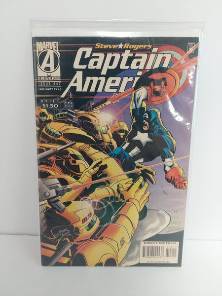 Marvel Comics Steve Rogers Captain America No. 447 January 1996