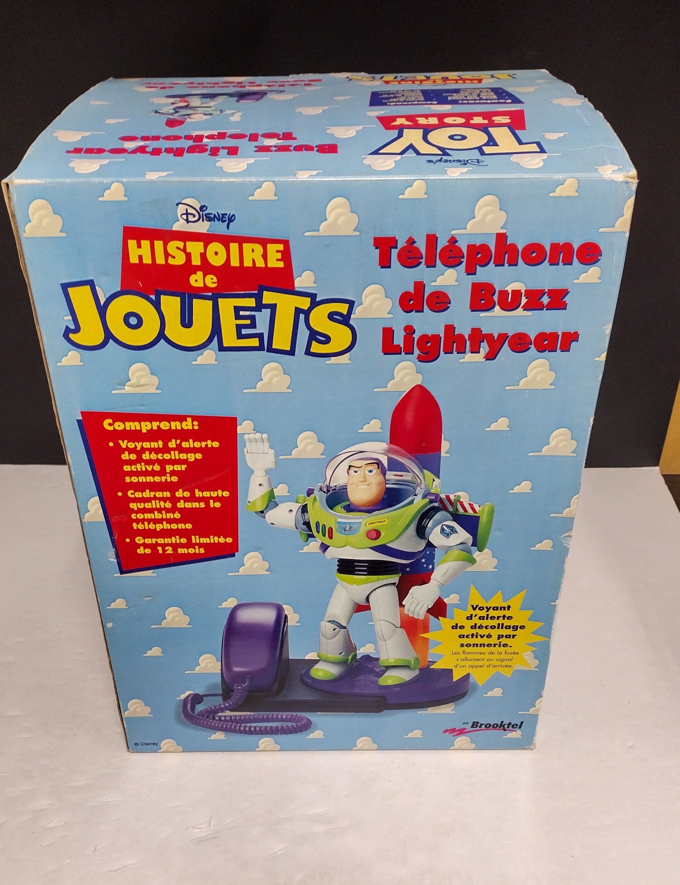 Vintage 1996 Disney Pixar Toy Story Buzz Lightyear Telephone by Brooktel NIB