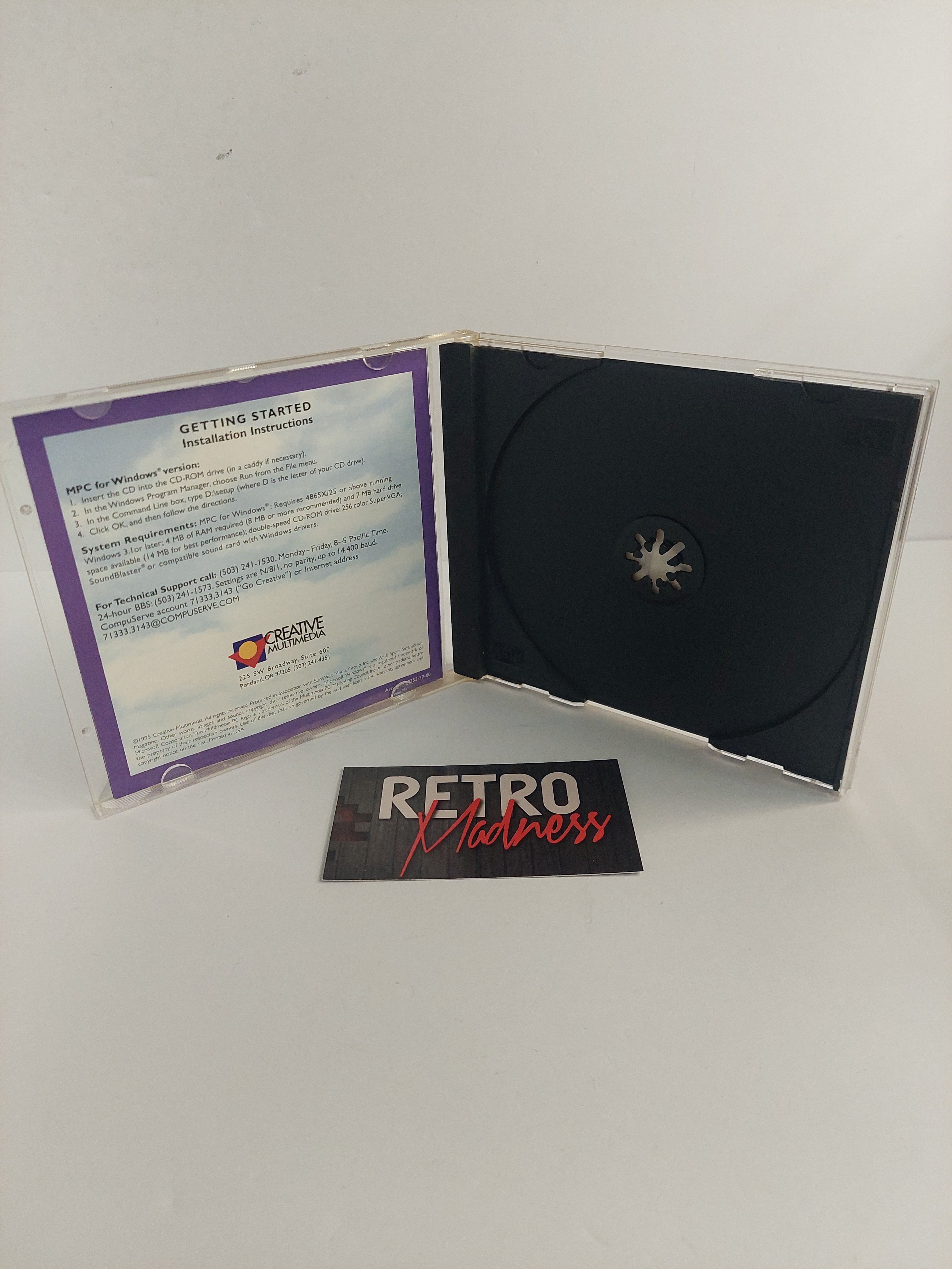 Airspace Smithsonian Dreams of Flight Game Case and Manual ONLY PC CD-ROM