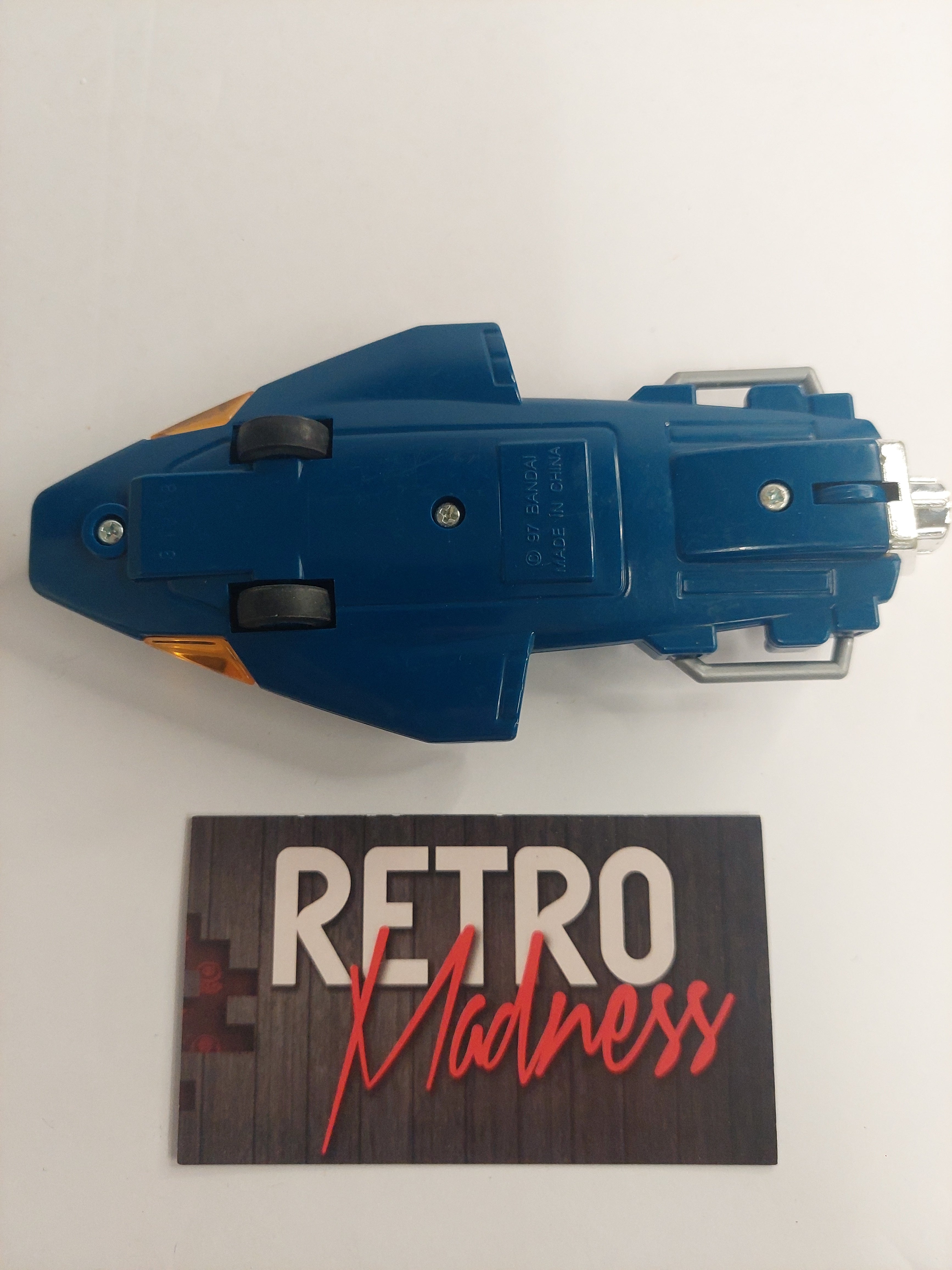 Vintage 1997 Denji Sentai Mega Ranger Cyber Slider Mega Blue Ranger