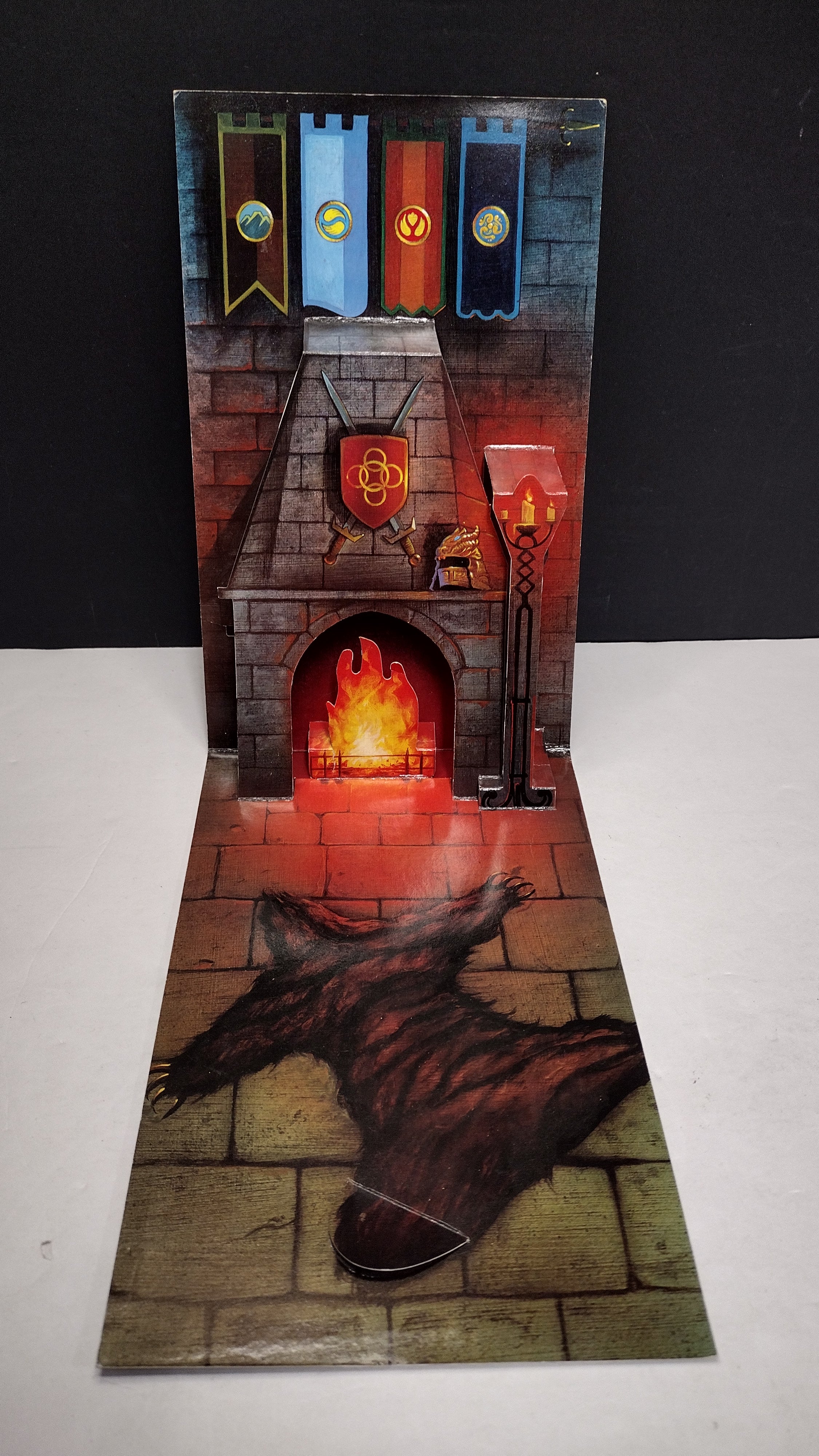 Vintage 1998 Saban's Bandai Mystic Knights of Tir Na Nog Rohan (Loose with Great Hall Castle Pop-Up)