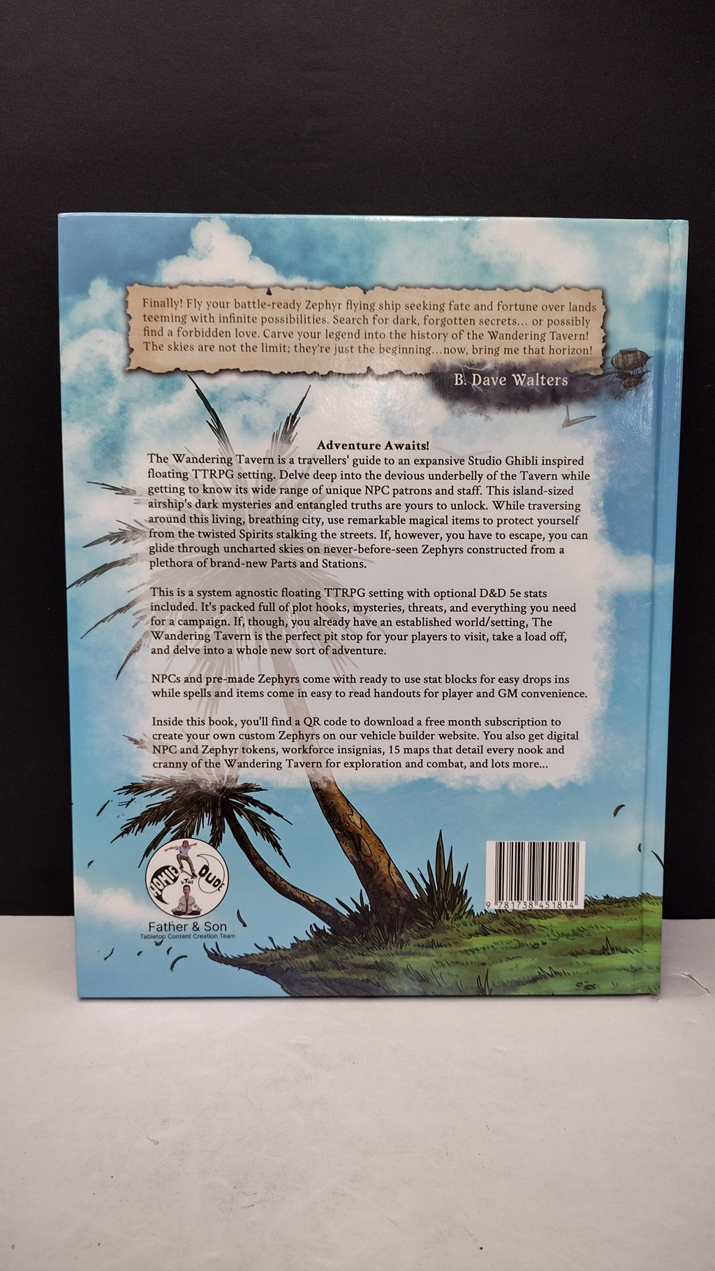 The Wandering Tavern RPG: Setting Book Hardcover (Brand New, Unsealed - Great Condition)