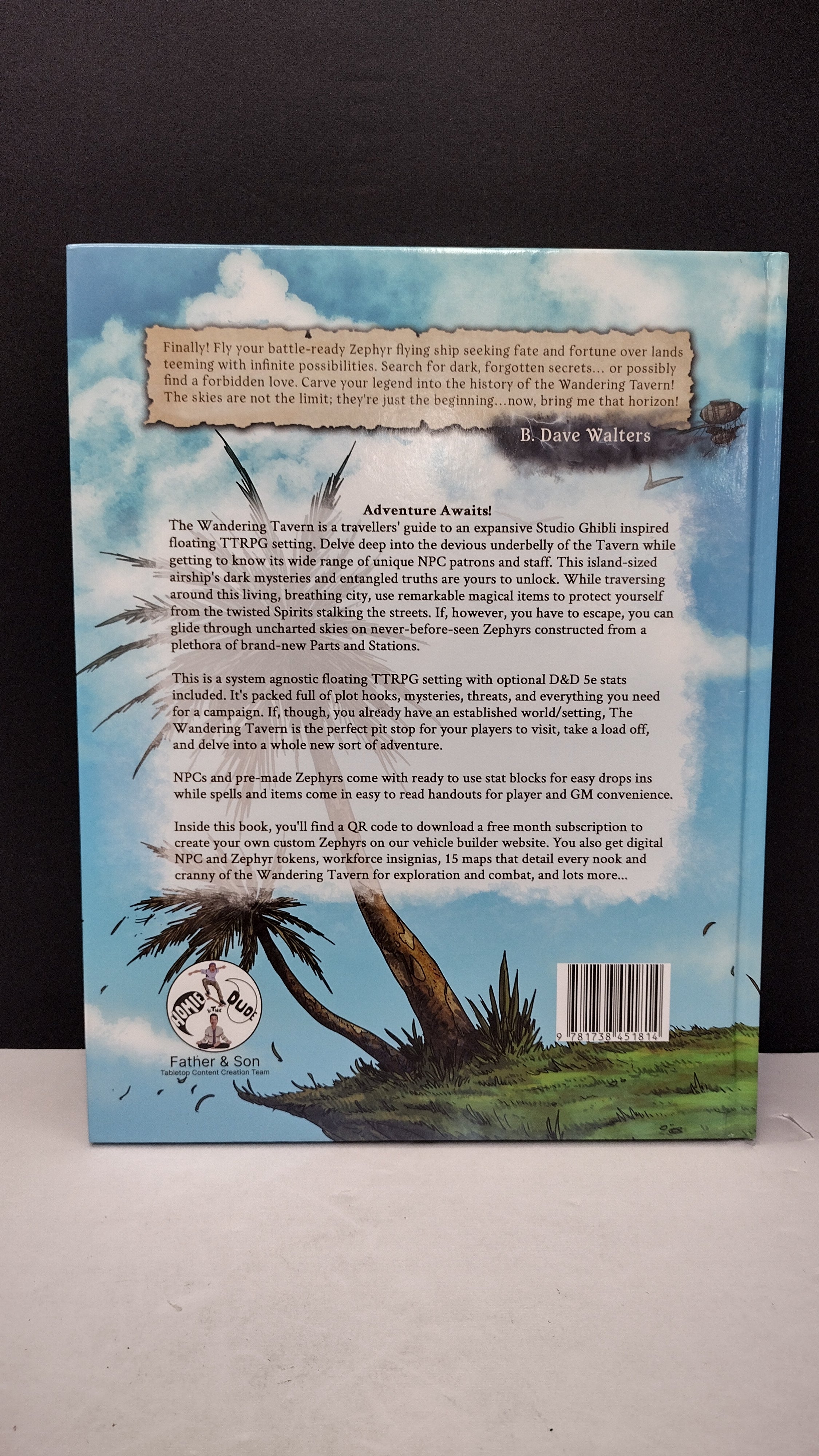 The Wandering Tavern RPG: Setting Book Hardcover (Brand New, Unsealed - Great Condition)