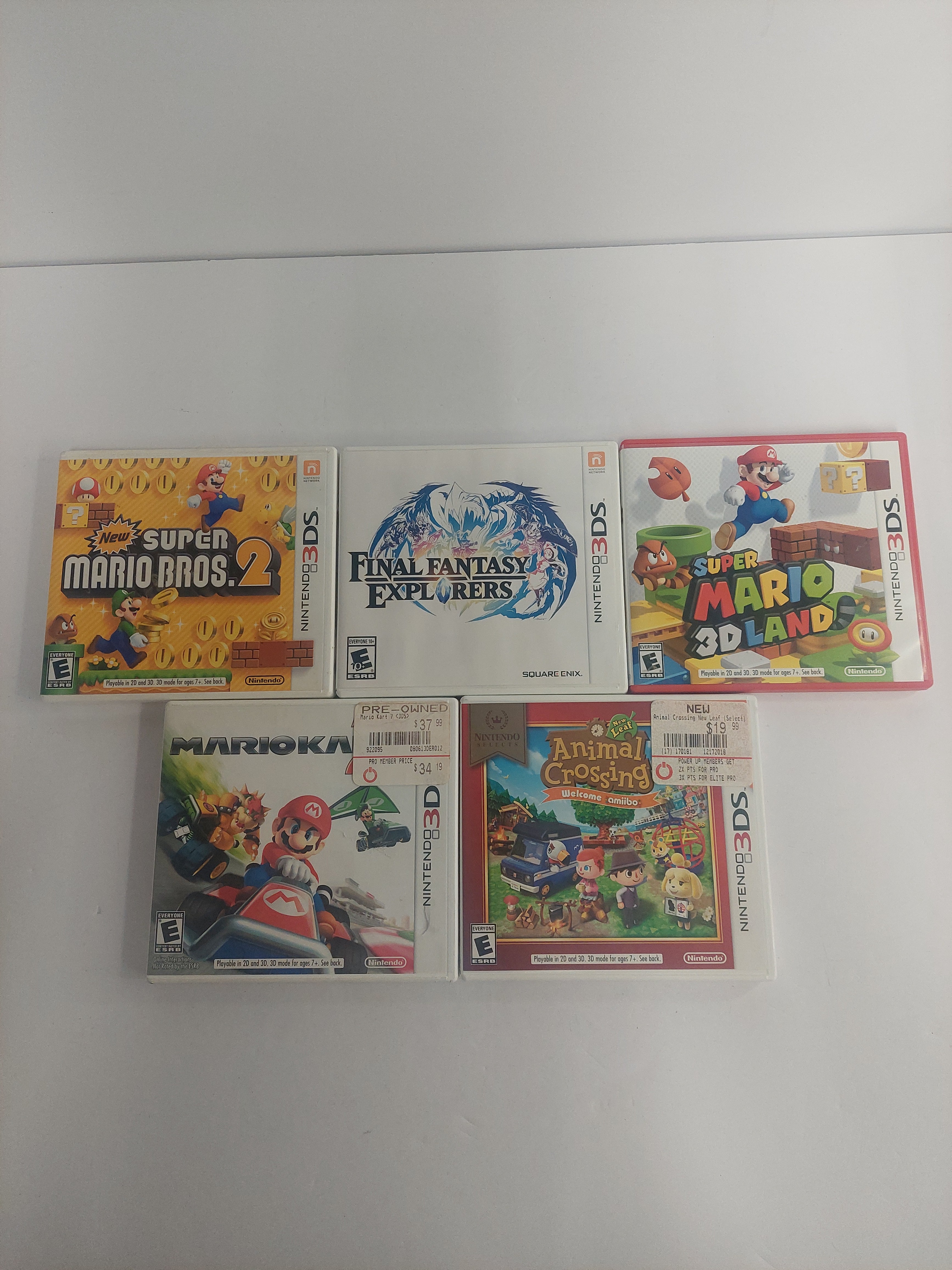 Nintendo 3DS Games Cases Lot