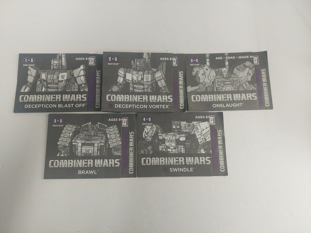 Lot of Transformers Combiner Wars Instruction Booklets
