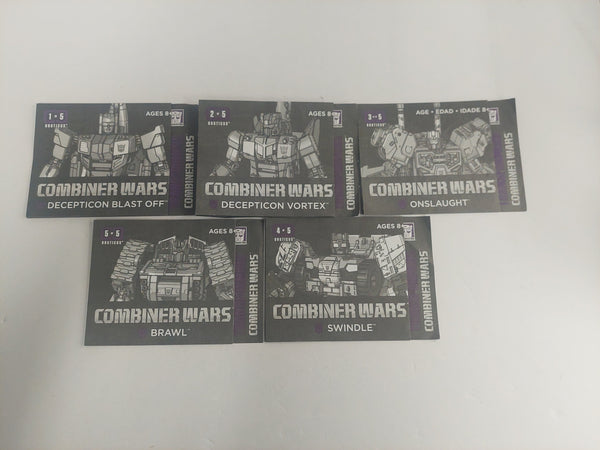 Lot of Transformers Combiner Wars Instruction Booklets