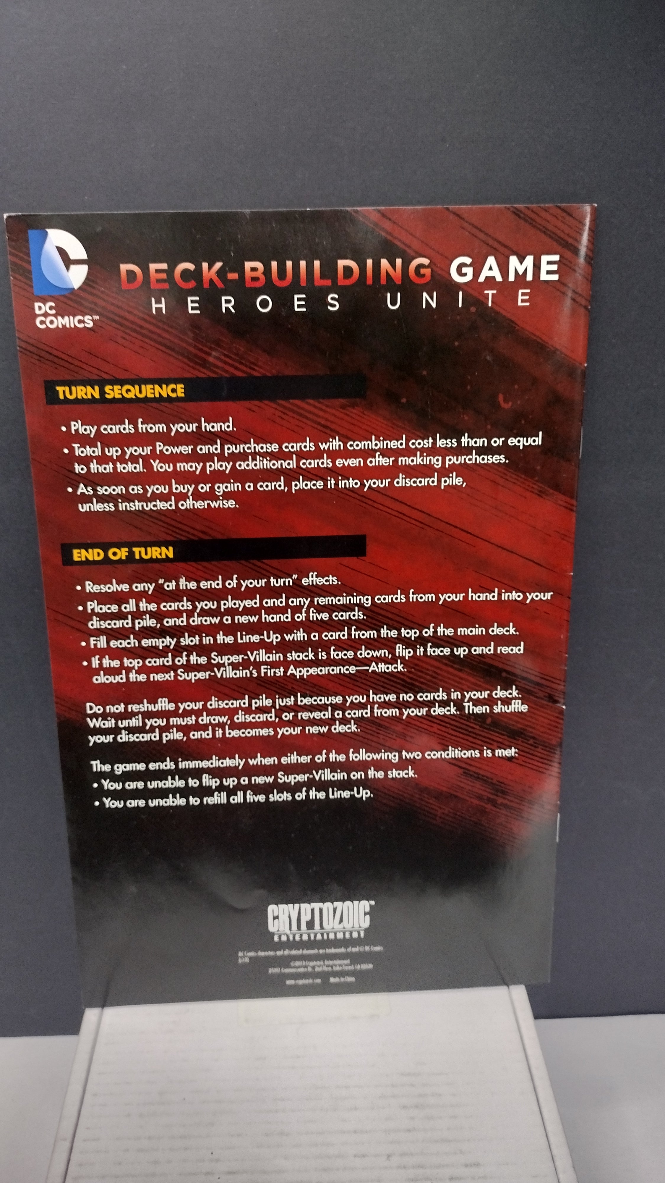 DC Comics Deck-Building Game Core Set Complete In Box (Former Store Demo)
