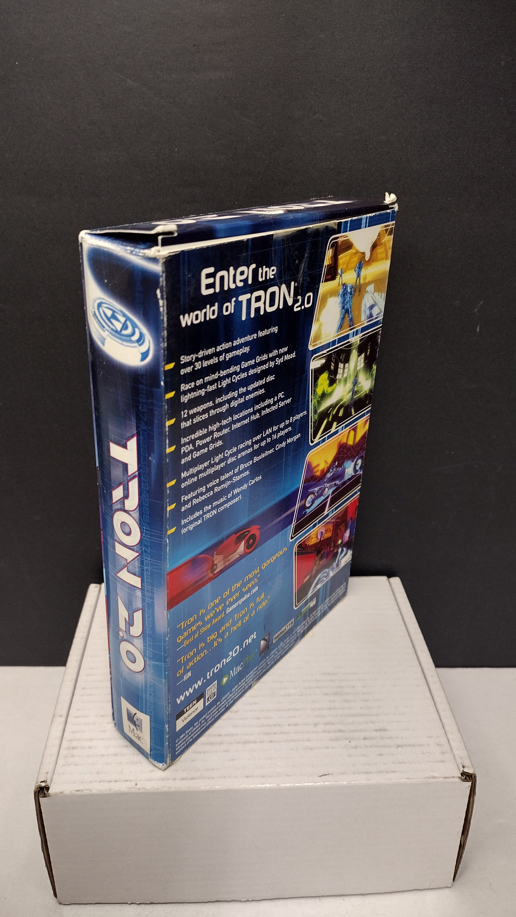 Vintage 2004 MacSoft Tron 2.0 Macintosh CD-ROM (Sealed Jewel Case in Opened Big Box)
