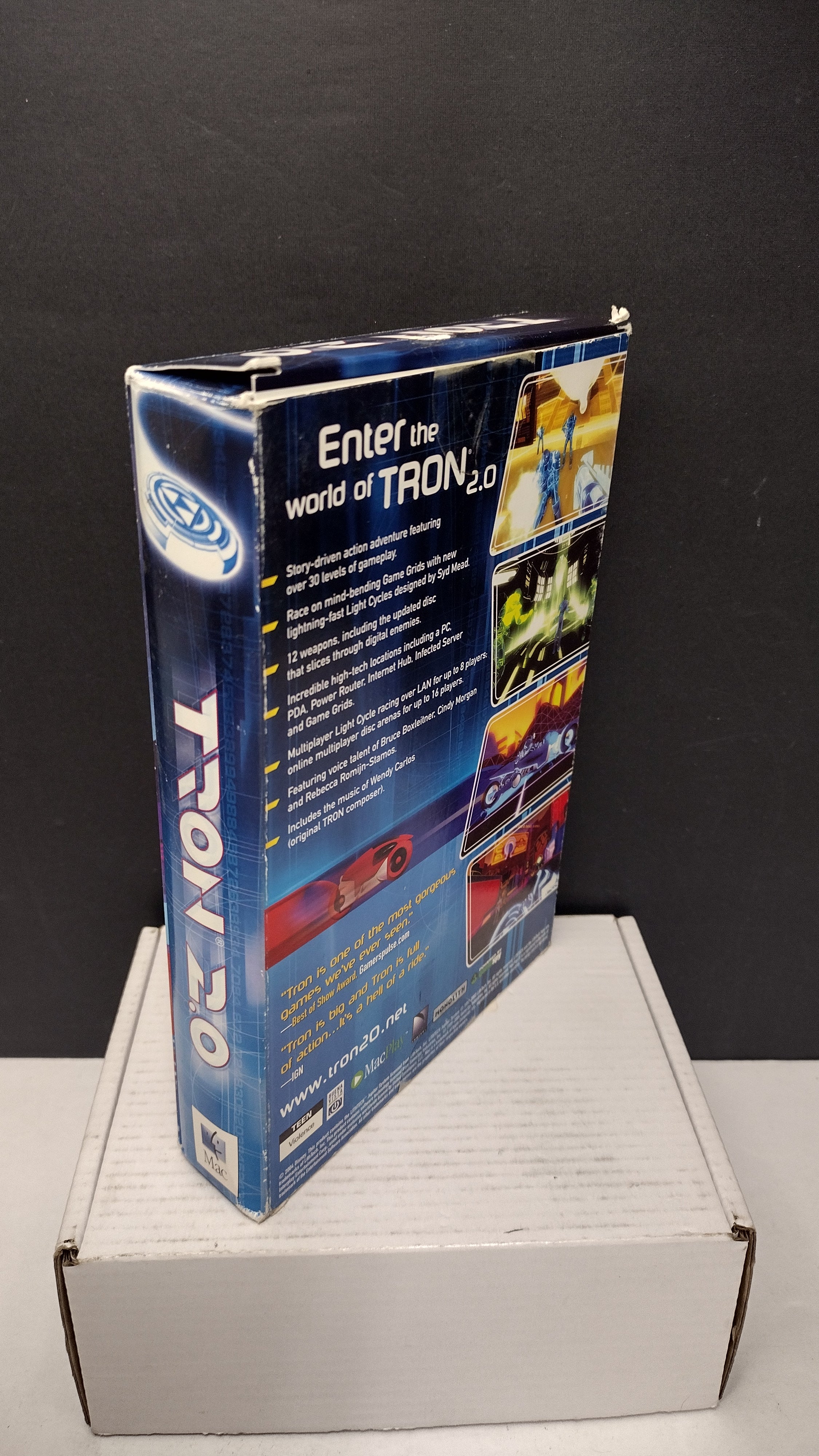 Vintage 2004 MacSoft Tron 2.0 Macintosh CD-ROM (Sealed Jewel Case in Opened Big Box)