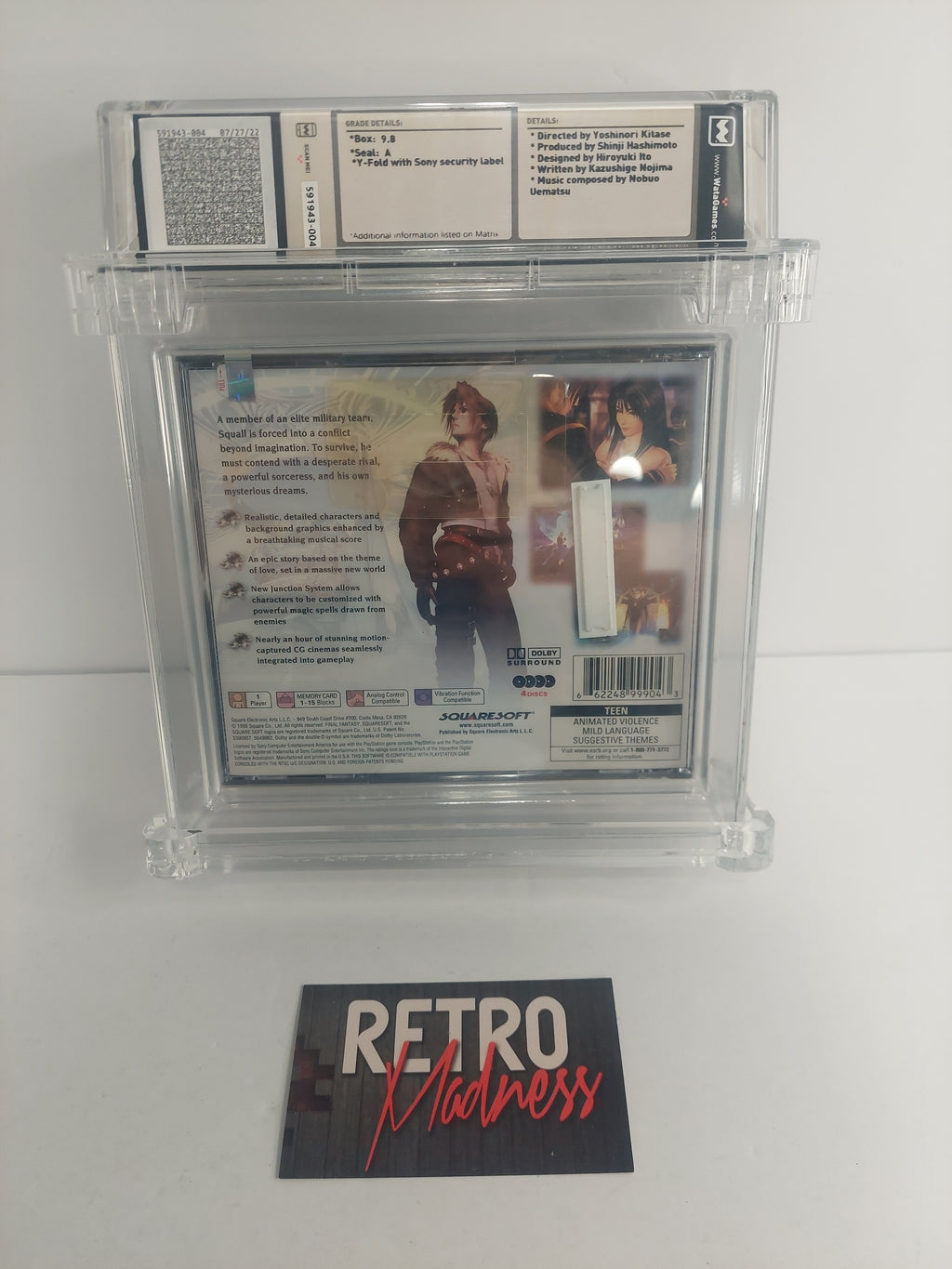 WATA Graded Sealed PlayStation Final Fantasy VIII Graded 9.8