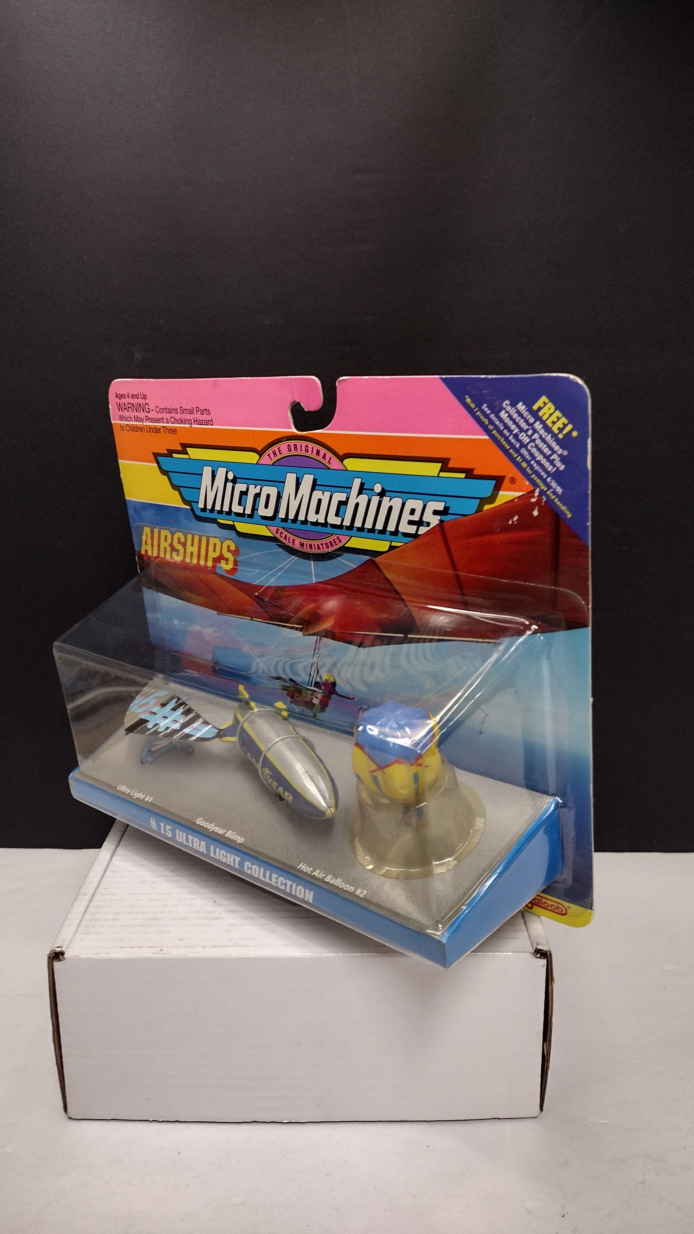 1993 Micro Machines Airships #15 Ultra-Light Collection NIB (Goodyear Blimp)