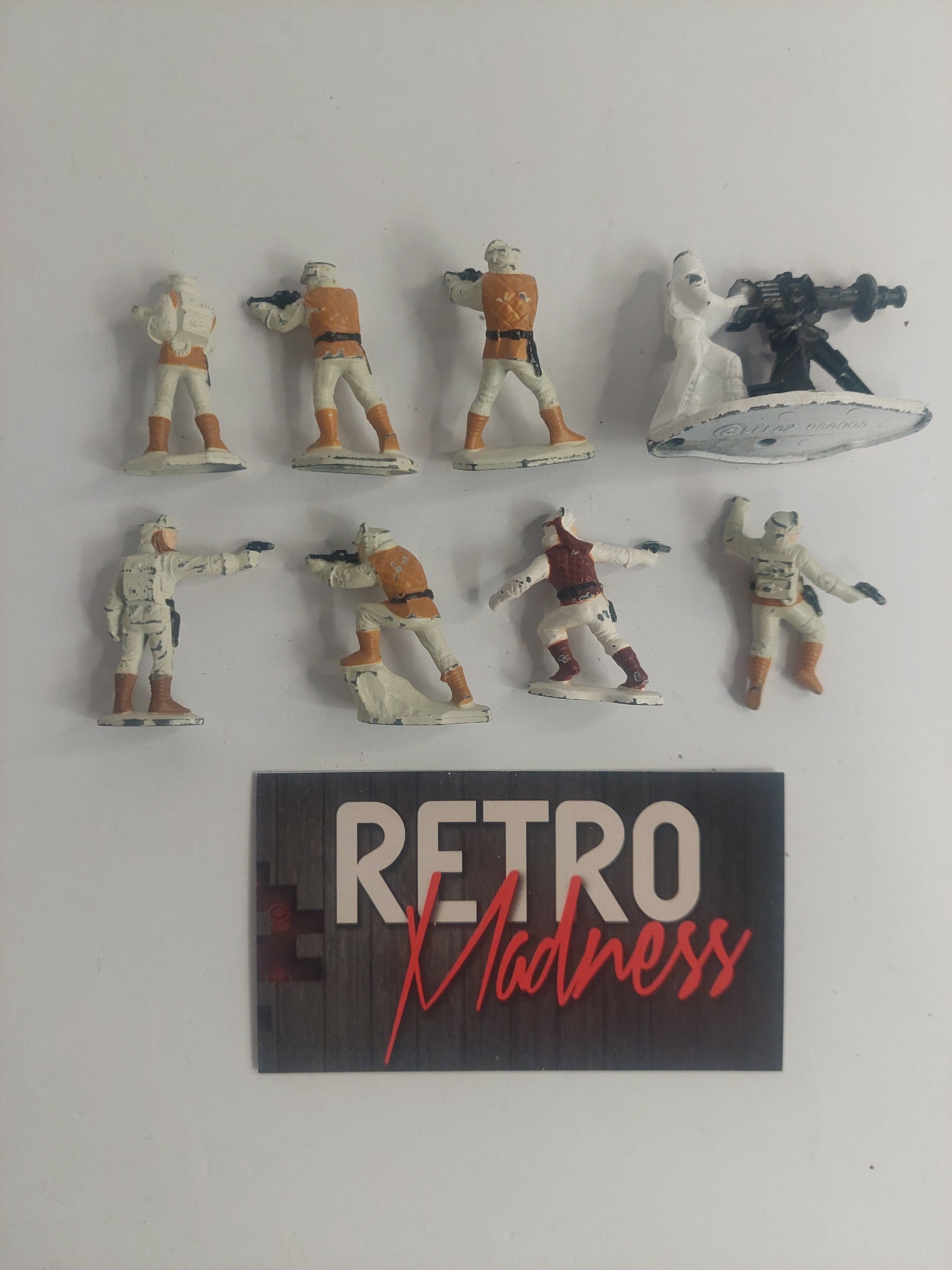 Vintage Star Wars Micro Collection Hoth Rebels and Snowtrooper Die-Cast Figures Lot