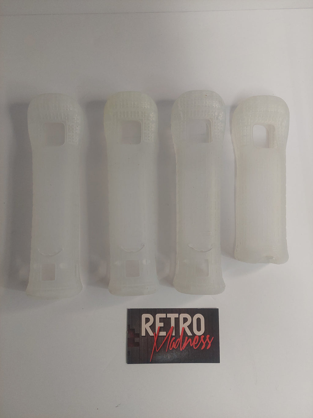Lot of 4 OEM Official Nintendo Wii Remote Cover Grip Sleeves