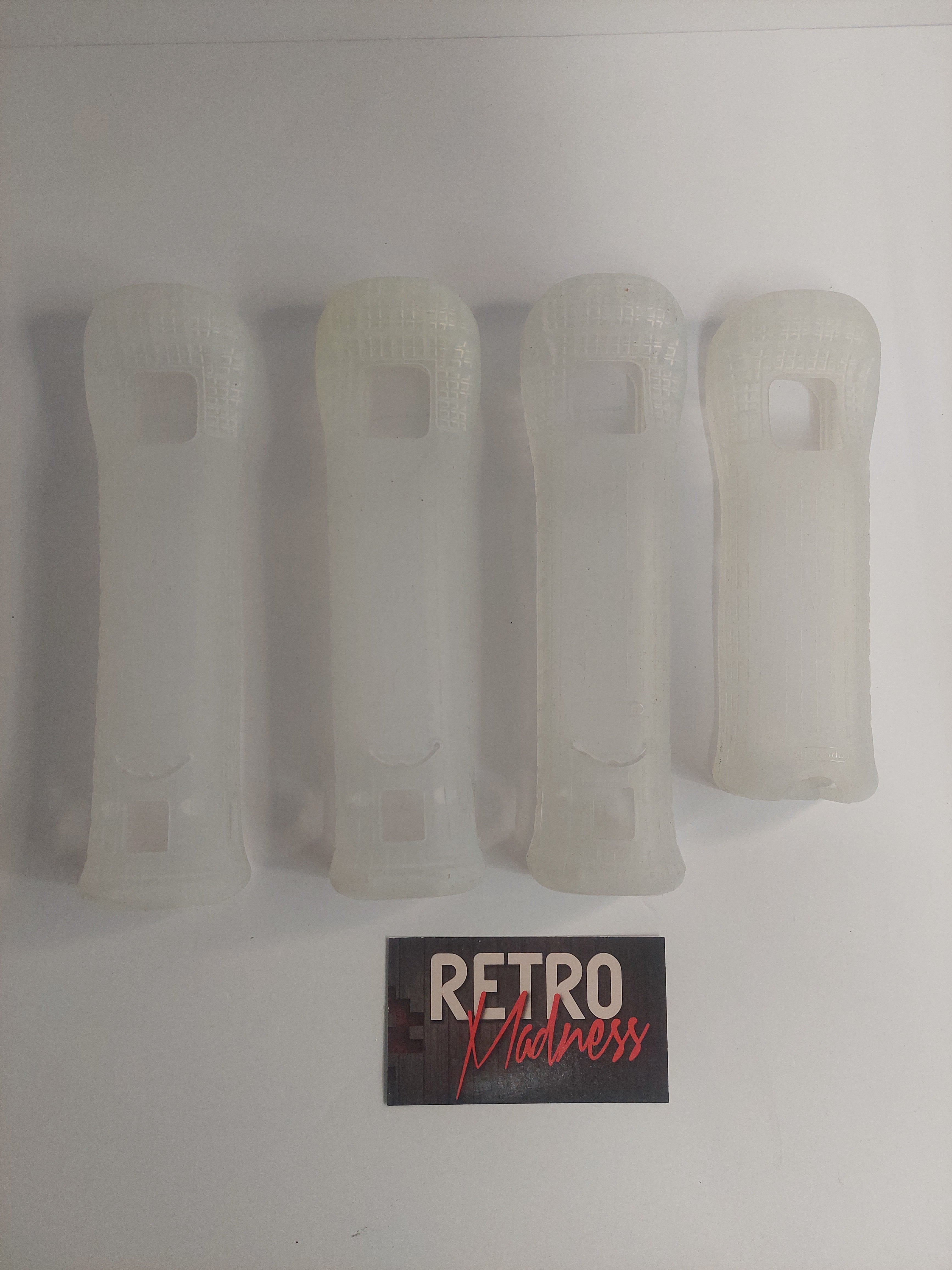 Lot of 4 OEM Official Nintendo Wii Remote Cover Grip Sleeves