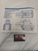 Vintage 1983 G.I. Joe Cobra H.I.S.S. Instructions Blueprint
