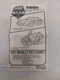 Vintage Kenner M.A.S.K. Raven Instructions ONLY