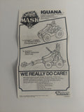 Vintage 1987 M.A.S.K. Iguana Instruction Sheet