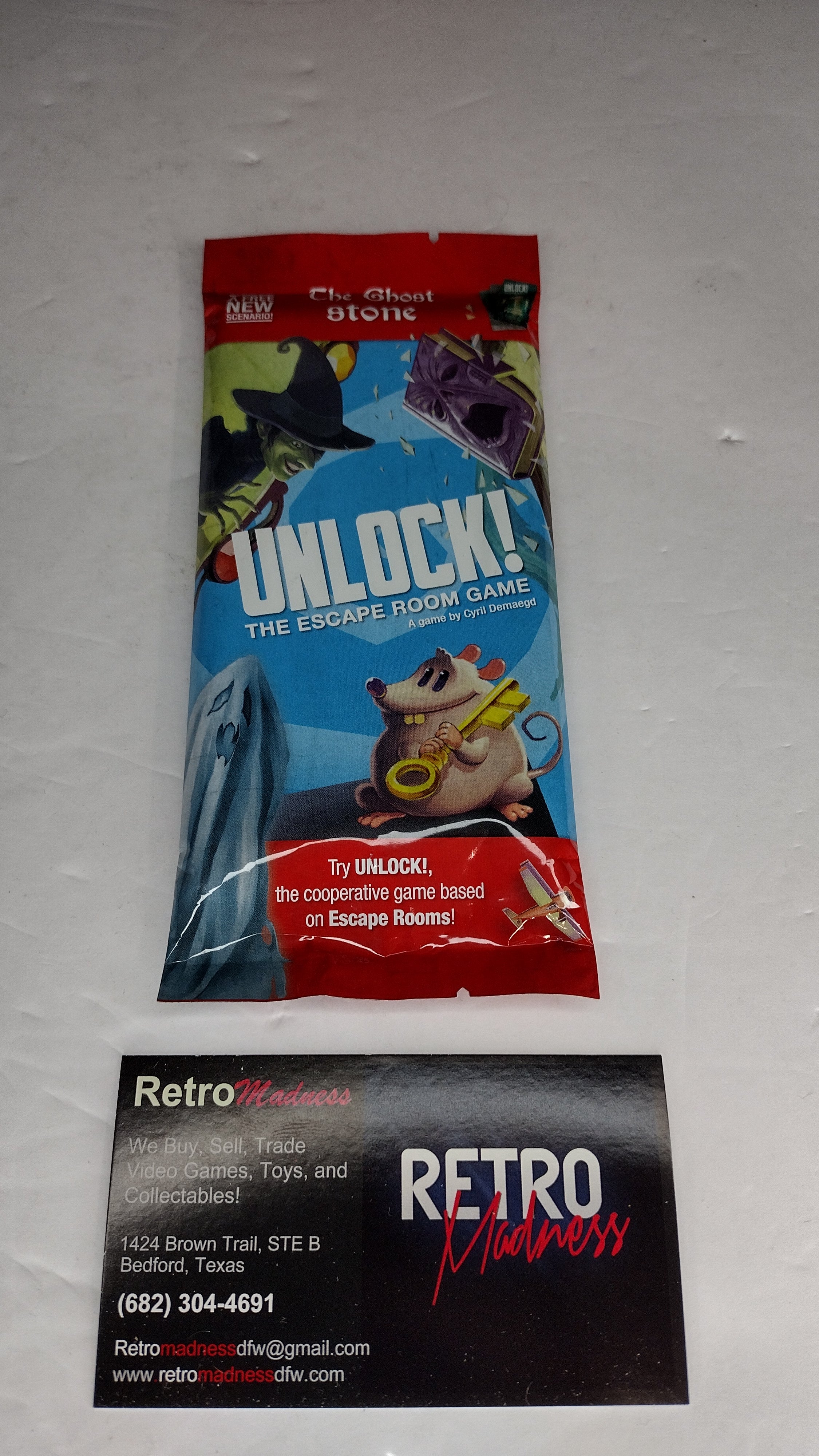 UNLOCK! The Ghost Stone Escape Room Game Card Board