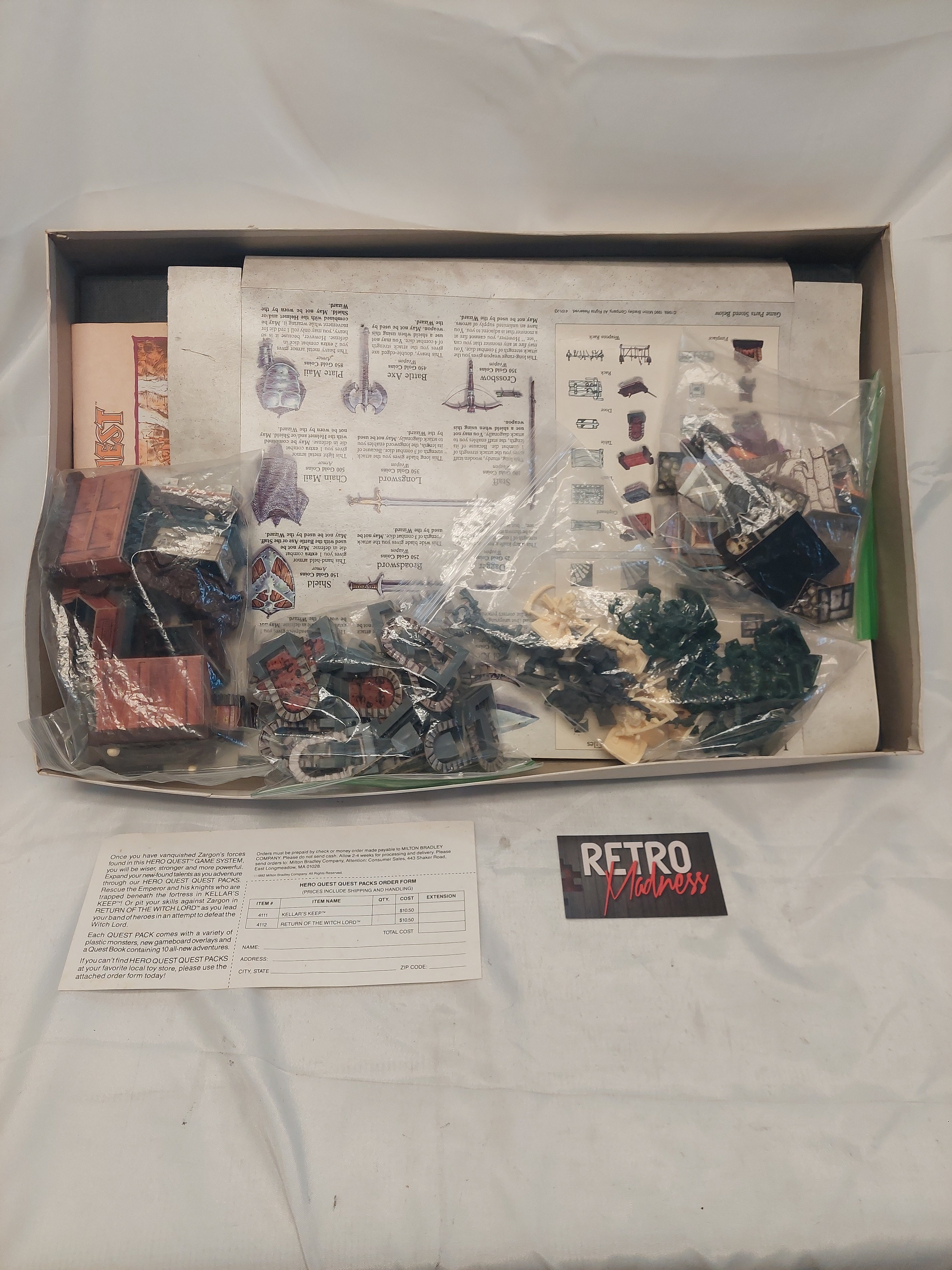Vintage Milton Bradley Hero Quest Game System