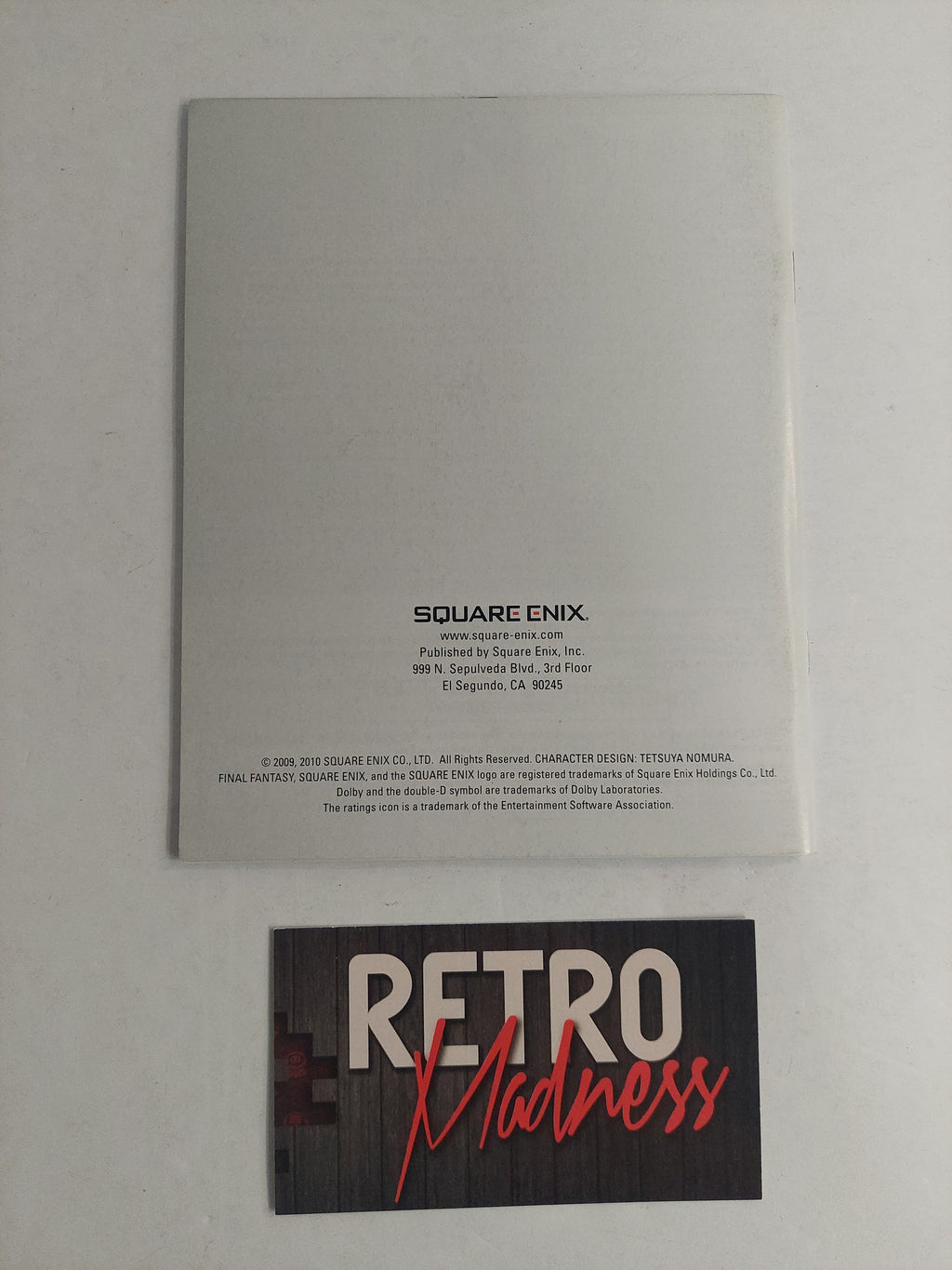 Sony PlayStation 3 PS3 Final Fantasy XIII Manual Instruction Booklet