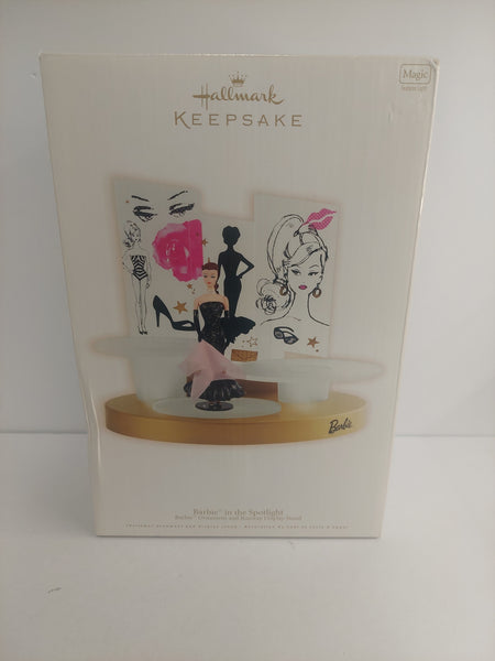 Hallmark Keepsake Barbie in the Spotlight Ornament and Runway Display Stand